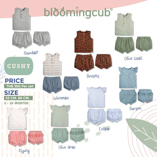 Bloomingcub เซ็ตเสื้อกางเกงขาสั้น คอลเลคชั่น Cushy ผ้านิ่ม ใส่สบาย