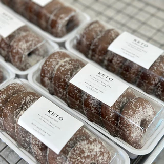 Double chocolate minidonut (คีโต,คลีน) (🌸สั่งในไลฟ์สดลด50%)