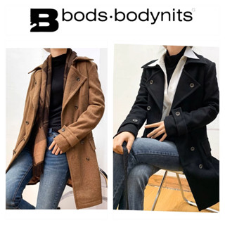 เสื้อโค้ท   Trench coat กันหนาว  ❄️แบรนด์✨BODS.BODYNITS✨ แท้💯% (WY1073)