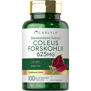 Carlyle Coleus Forskohlii Capsules 625 mg. exp.12/2025  ป้องกันไขมันส่วนเกิน ความดันโลหิต