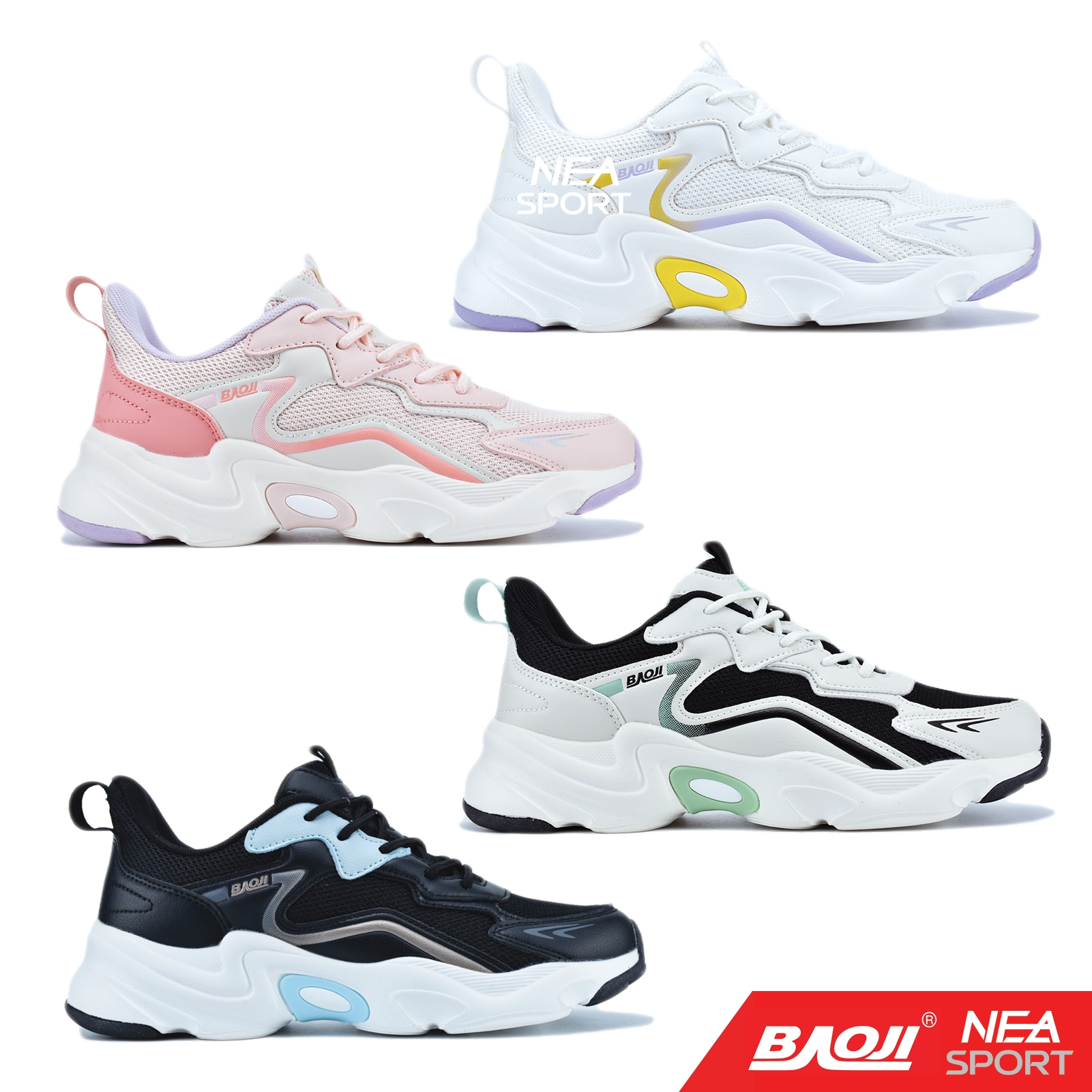 [ลด30% เก็บโค้ด 2509FASHDD] Baoji 984 Keep Going รองเท้าผ้าใบ ผู้หญิง บาโอจิ ตัวเด็ด