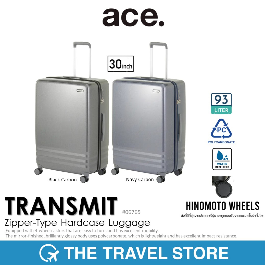 ace. TRANSMIT Zipper-Type Hardcase Luggage 30" กระเป๋าเดินทางล้อลาก