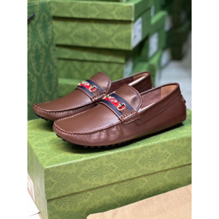 [ พร้อมส่ง ] Gu*ci Loafers brown Size 40 - 46 [ ORI ]