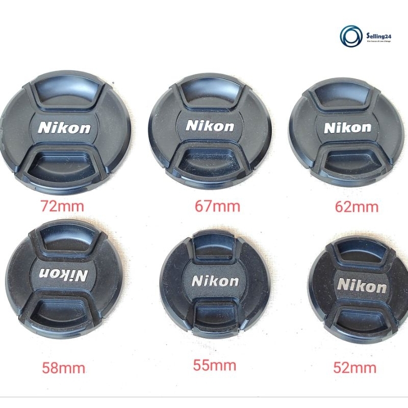 ฝาปิดหน้าเลนส์ ยี่ห้อ Nikon Front Lens Cap ขนาด52mm 55mm 58mm 62mm 67mm 72mm แท้ จากญี่ปุ่น