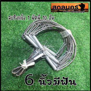 กับเหล็ก 6 นิ้วและ 6 นิ้วมีฟัน แบบเดิม และ แบบโมดีฟายด์ กับวงเดือน กับเวียดนาม ที่ดักหนู กับดักหนู 1มัดได้ 10 อัน