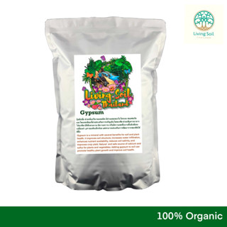 Gypsum calcium sulfate soil amendments 1kg ยิปซั่มปรับสภาพดิน