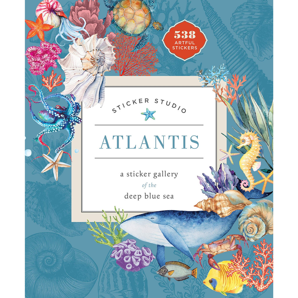 Sticker Studio: Atlantis: A Sticker Gallery of the Deep Blue Sea fantastical underwater world throug