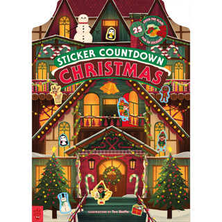 Sticker Countdown: Christmas Hardcover Packed with 25 Christmas themed surprise stickers and designed