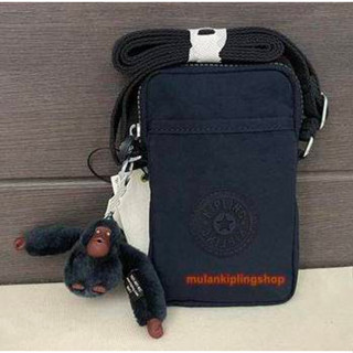 ส่งฟรี EMS  ใส่ไอโฟนพลัสได้ Kipling TALLY Phone Crossbody Bag - True blue  Tonal