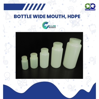 ขวดปากกว้าง พลาสติก HDPE ขนาด 60, 125, 250, 500, 1000 ml ใช้เก็บสารเคมีและ อื่นๆ อุปกรณ์ห้องวิทยาศาสตร์