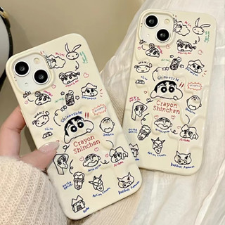🎁ส่งของขวัญ🎁เคสไอโฟน สำหรับ 11 13 for iPhone Case 14 12 Pro Max  น่ารัก การ์ตูน เครยอนชินจัง กันกระแทก ปกป้อง เคสโทรศัพท