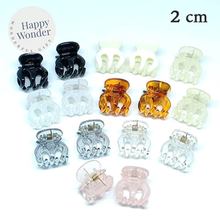 2 ชิ้น กิ๊บติดผม กิ๊บหนีบผมคู่ ตัวเล็ก 1.5 - 2.2 cm กิ๊ฟดำ น้ำหนักเบา หนีบแน่น สไตล์เกาหลี