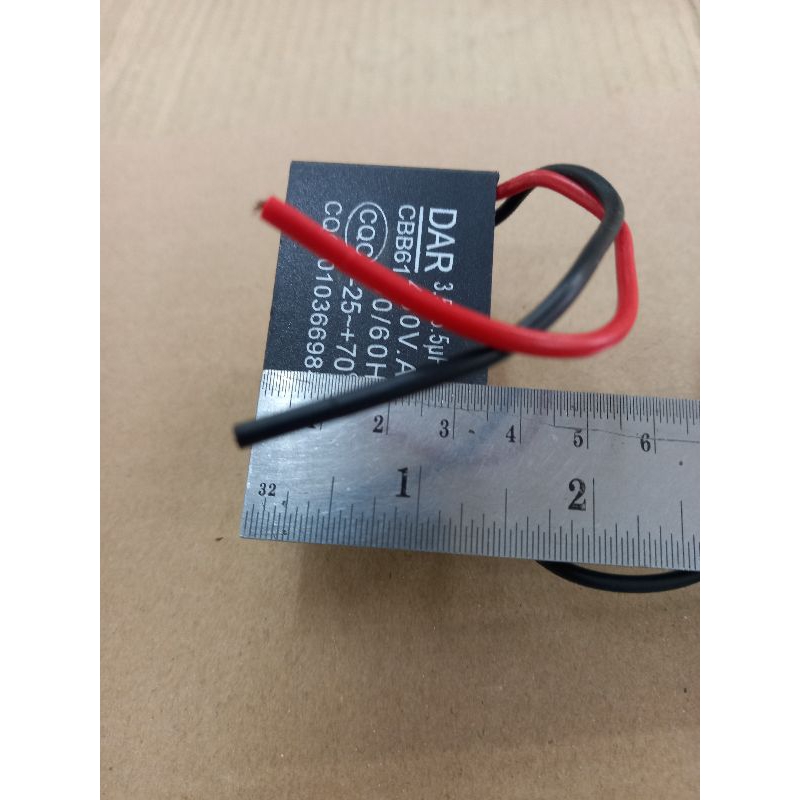 คาปาซิเตอร์ #3.5+#5.5uf/450VAC 4สาย#พัดลม#CAPA