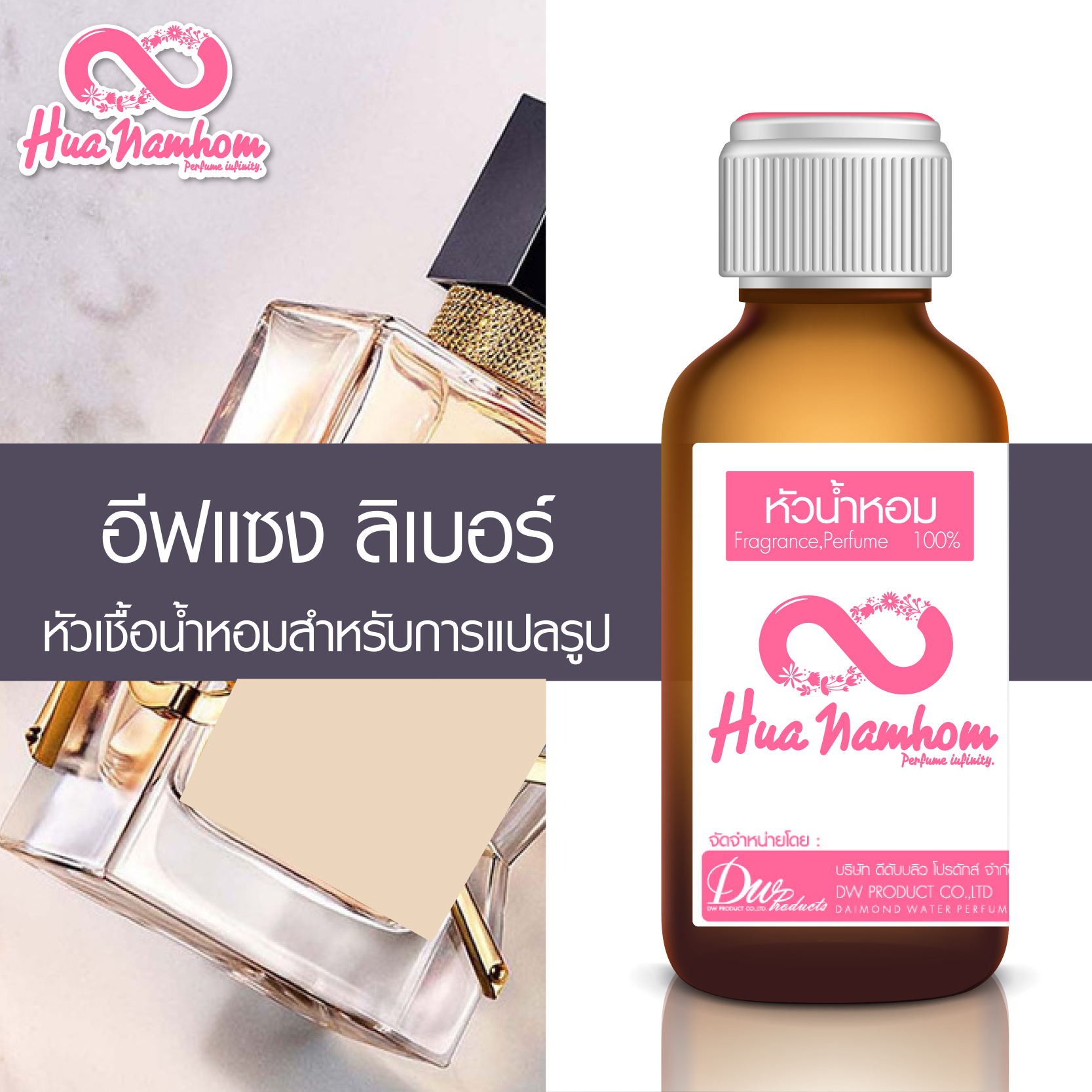 หัวน้ำหอมกลิ่นโคลน อีฟแซง ลิเบอร์ อีดีพี EDP หัวน้ำหอม100%