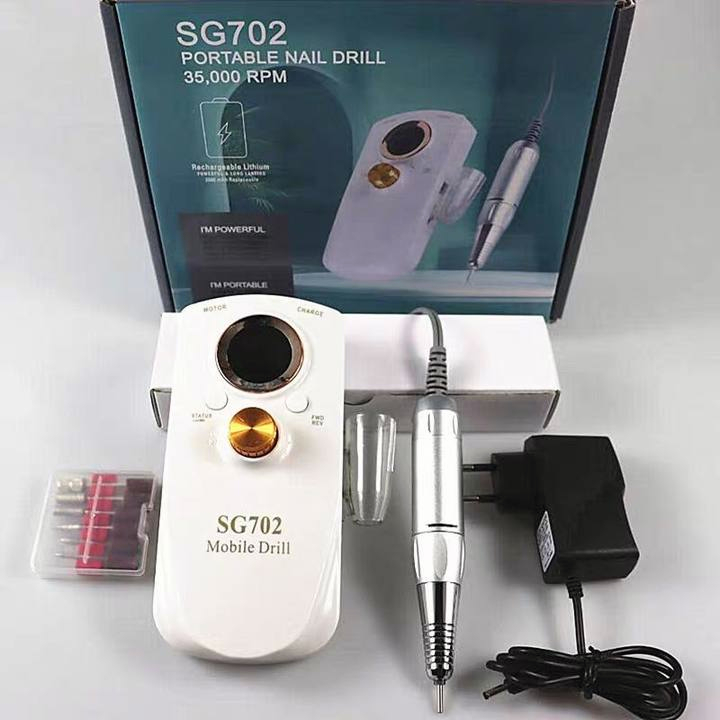 [เร็วสูงมาก35,000RPM] เครื่องเจียรเล็บ ไฟฟ้า เครื่องขัดเล็บด้วย แบบใหม่ จอ LCD, ประ