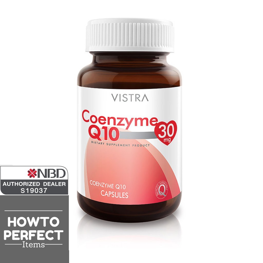 Vistra Coenzyme Q10 วิสตร้า โคเอนไซม์คิวเท็น q 10 co q10