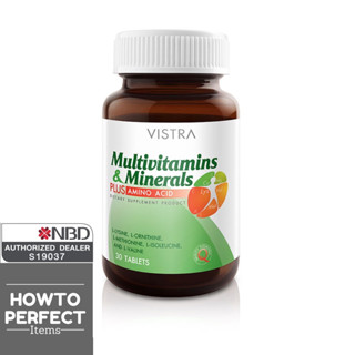 VISTRA Multivitamins &amp; Minerals + AMINO ACID เกลือแร่ multivitamin