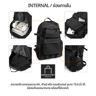 BAGB017 กระเป๋า END&START กระเป๋สะพายหลัง ใส่คอมพิวเตอร์ ไปเรียนได้