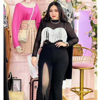 100KG Plus size กางเกงสาวอวบ รุ่นนิโคล่า B53