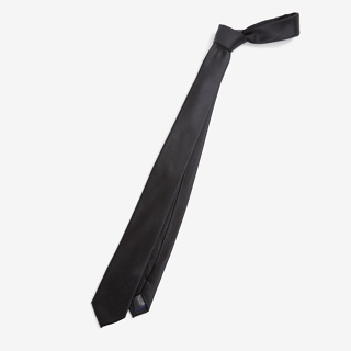 SUIT SELECT Skinny Plain Tie (Black)