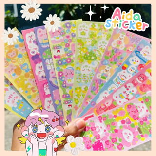 New N✨Sticker die-cut stickers สติ๊กเกอร์ไดคัทลายการ์ตูน สติกเกอร์ตกแต่งสุดน่ารัก