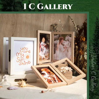 ICG กรอบรูปสำหรับถ่ายภาพ กรอบรูปอัลบั้มหน้าจอสองด้านพับได้ การรวมรูปภาพ 6 นิ้ว 10.2ซม. * 15.7ซม