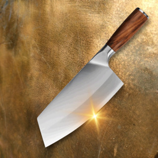 Japanese Kitchen Knife มีดทำครัว มีดสับกระดูก มีดปังตอญี่ปุ่น ใบมีดสแตนเลส ด้ามไม้แท้ เกรดพรึเมี่ยม หรูหรา คมกริบ ส่งไว