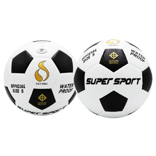 SUPER ลูกฟุตบอลหนังSUP Football #5 PVC2.3mm.SSF5VWB1 Th(435)