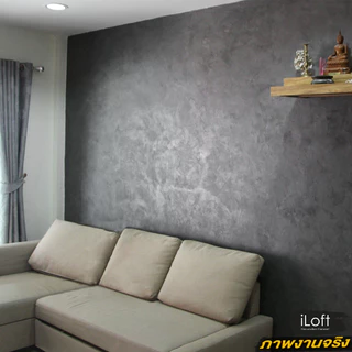 iLoft MIXED สีปูนขัดมันผสมเสร็จ พร้อมใช้งาน สี ลอฟท์ No.3 Dark