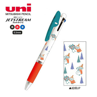 ปากกา 3 สี ในด้ามเดียว Uni Jetstream 3 in 1 ลาย Pokemon Pikachu / Moomin **จำนวนจำกัด**