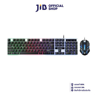 KEYBOARD &amp; MOUSE (คีย์บอร์ดและเมาส์) NUBWO (NKM632) LIGHTING RAINBOW BLACK