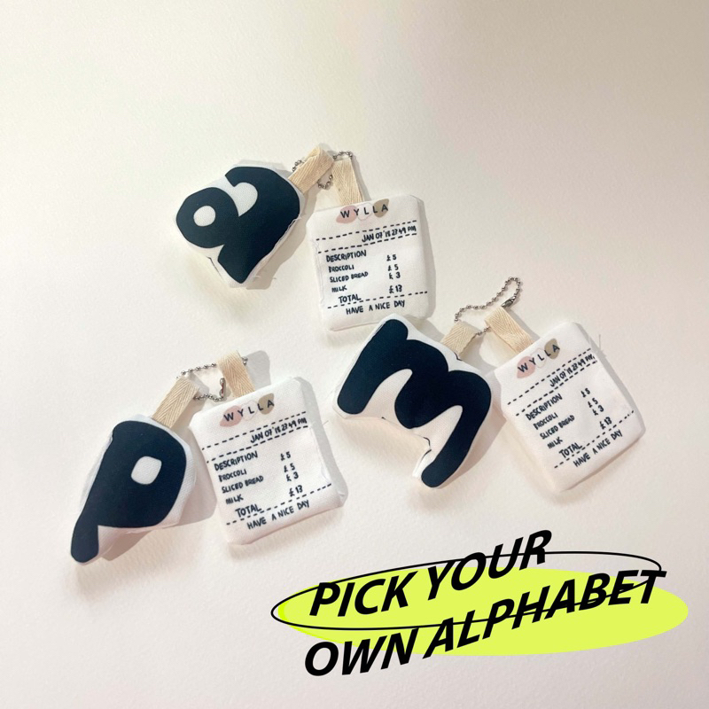 Wyllabrand พวงกุญแจ Alphabet keychain [ ลูกค้าใหม่ 1.- ]