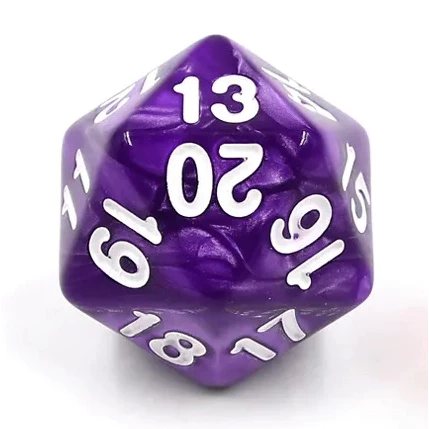 ลูกเต๋า D20 & สุ่มหลายแบบ Random DICE D4 D6 D8 D10 D12 D20 D100 (1ลูก, 1die) | DnD D&D MTG RPG TRPG บอร์ดเกม Magic เมจิก thumbnail 6