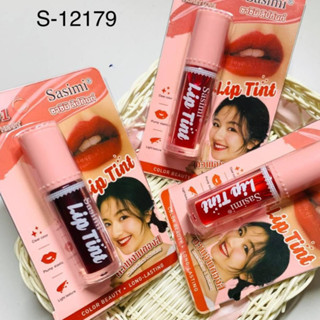 ลิปสติก ลิปทินท์ Sasimi  Lip tint สีติดทน กันน้ำ เม็ดสีแน่น ปากฉ่ำวาว แท่งเดียวอยู่ มีให้เลือก 3สี 3สไตล์ ขนาด 4ml