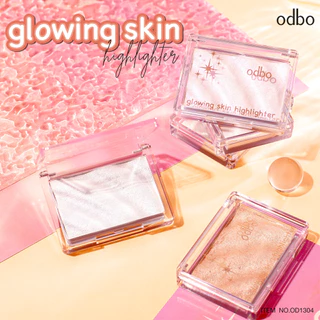ถูก/แท้/มีไลฟ์ ไฮไลท์ ODBO Glowing Skin Highlighter ผิวโกลว์ หน้าฉ่ำ หน้าเงา หน้าพุ่ง ออร่า ฉ่ำวาว เงา ไฮไลท์ดั้ง