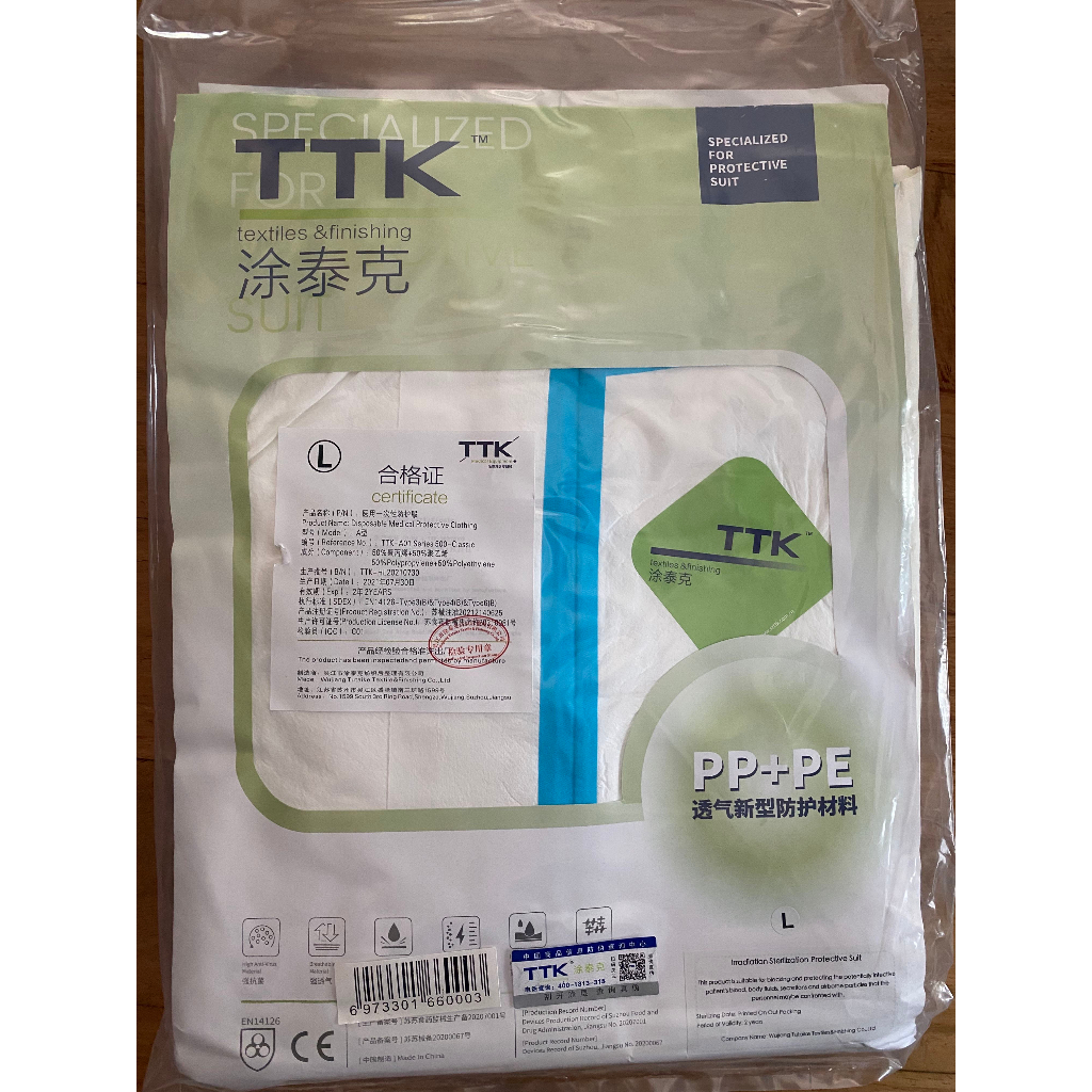 ชุด PPE TTK Medical Equipment+