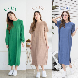 My Top Maxi dress แขนตัวยาว ใส่ได้ทั้งสาวอวบ งานสวยตัวใหญ่ E-125​  E-127 E-94  CADIGAN_NISTA