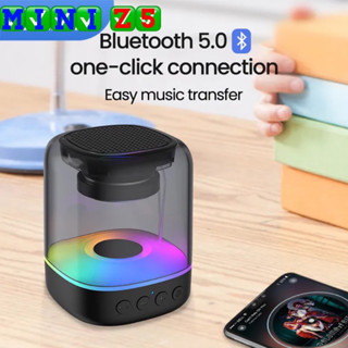 ลำโพงบลูทูธ MiNi Z5 Speaker สีสันสดใส LED Caixa De Som BT5.0ลำโพง Sound Box ส่องสว่างแบบพกพาลำโพงซับวูฟเฟอร์ Bluetooth