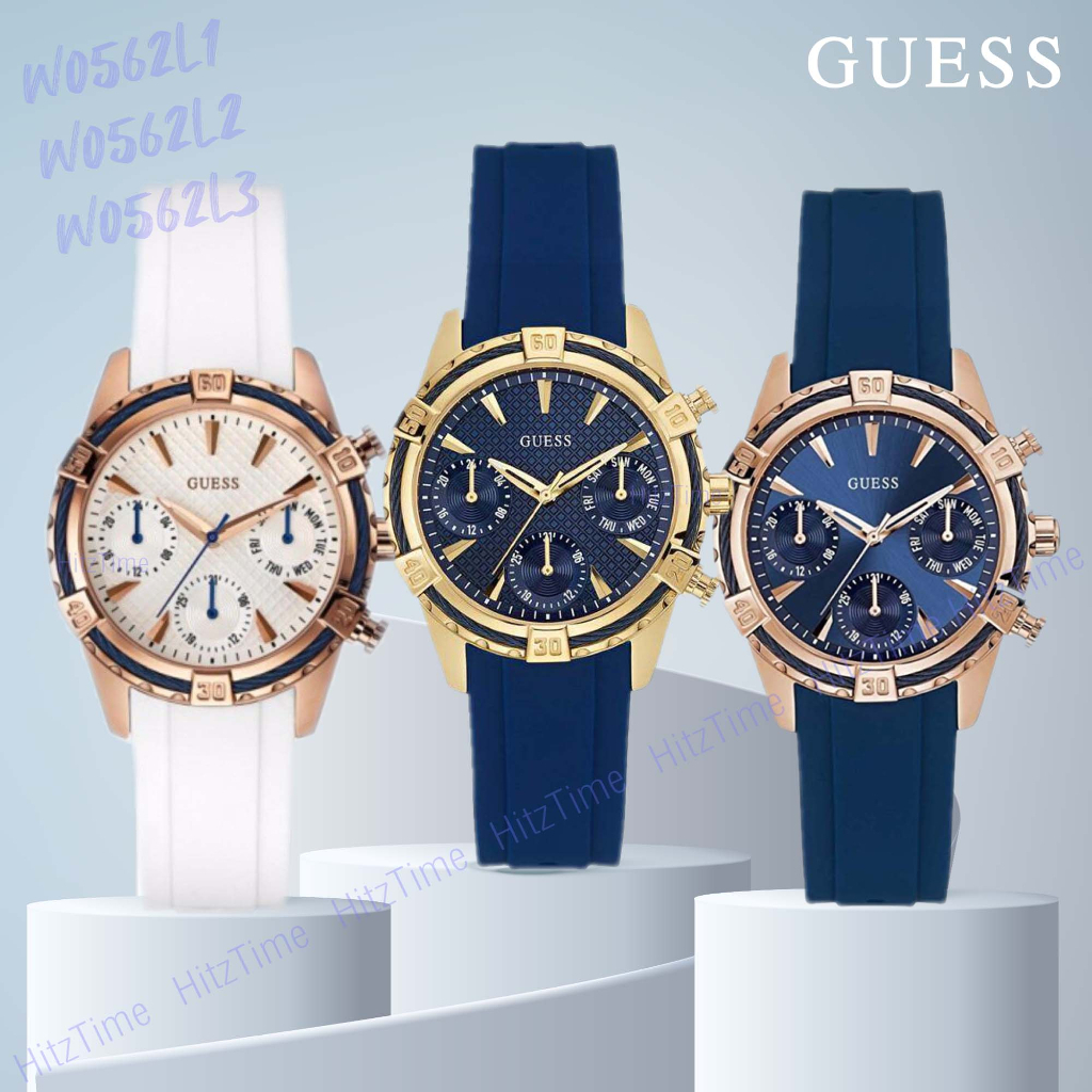 Guess นาฬิกาข้อมือผู้หญิง รุ่น W0562L2 W0562L3 W0562L1 นาฬิกาแบรนด์เนม Guess ของแท้ เกรส สินค้าขายดี พร้อมส่ง
