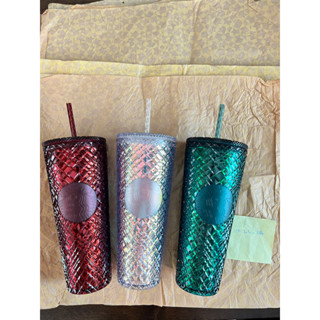 Starbucks Jeweled Cold Cup Blue, Red, Bling 24oz