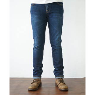 [CLEARANCE] Grim tim crosshatch worn in / black boated แบรนด์ Nudie Jeans แท้ 100% (มือ1)