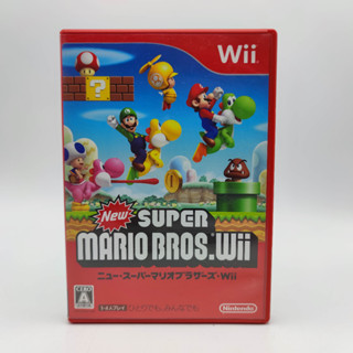 New Super Mario Bros Wii. แผ่นมีรอยนิดเดียว เล่นได้ Nintendo Wii