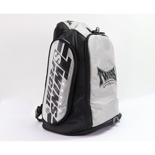 Twins Special Backpack Bag-5 Gray Boxing Equipment MMA K1 Kickboxing กระเป๋าเป้สพายหลัง ทวินส์สเปเชี่ยล ของแท้จากโรงงาน