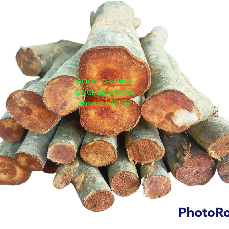 ไม้ลิ้นจี่ ไม้ลิ้นจี่รมควัน (LYCHEE WOOD) ไม้ลิ้นจี่หั่นชิ้นเล็ก 500g สำหรับรมควันอาหาร อบBBQ ส่งตรงจากสวน