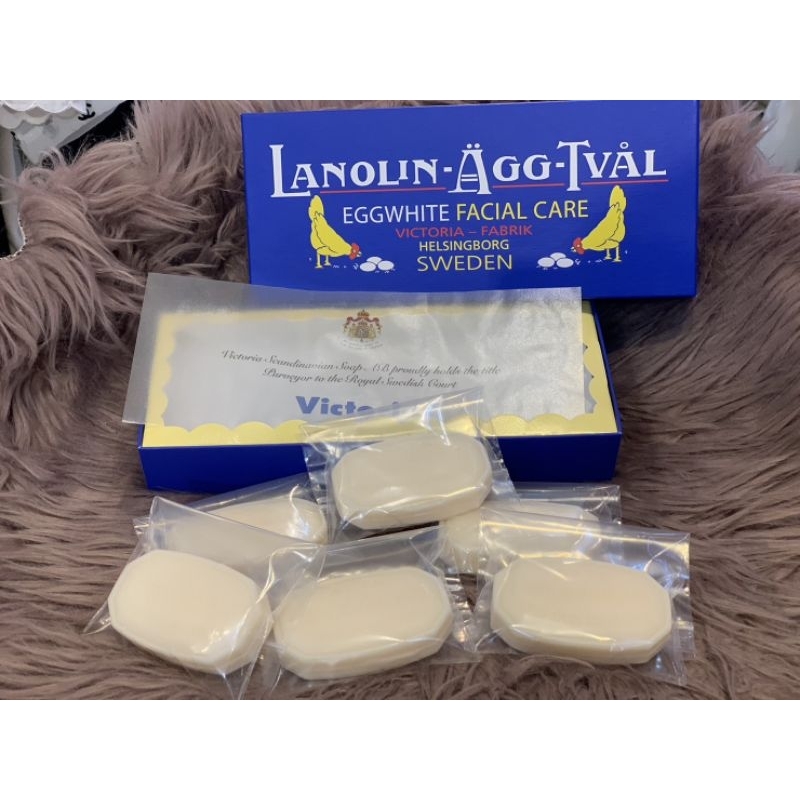 สบู่ไข่ขาวสวีเดนสูตรดั้งเดิม (Victoria Sweden Egg Pack) ขนาดก้อน 50 กรัม ของแท้นำเข้าจากเกาหลี