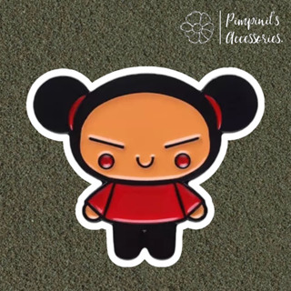 ʕ •ᴥ•ʔ ✿ พร้อมส่ง : เข็มกลัดลายตัวการ์ตูนอาหมวยน้อยปุ๊กกา | Pucca Korean Animation Enamel Brooch Pin.