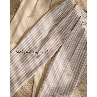 Stripe linen pants💗 s m l xl