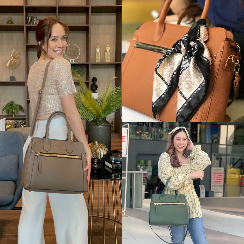 กระเป๋าสะพายผู้หญิง กระเป๋าสะพายข้าง แฟชั่น ทรง Tote รุ่น Exody