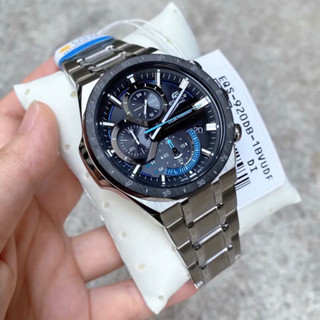 [ผ่อนเดือนละ419]🎁CASIO EDIFICE EQS-920DB-1B ของแท้100% พร้อมส่ง ประกัน1ปี