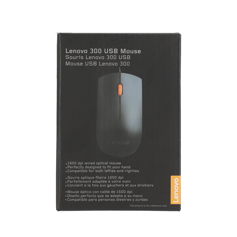 LENOVO  USB MOUSE 300 BLACK - A0136827